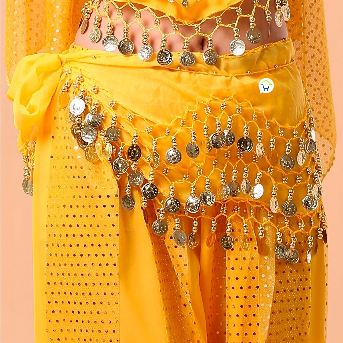 Caderín cinturón de danza árabe