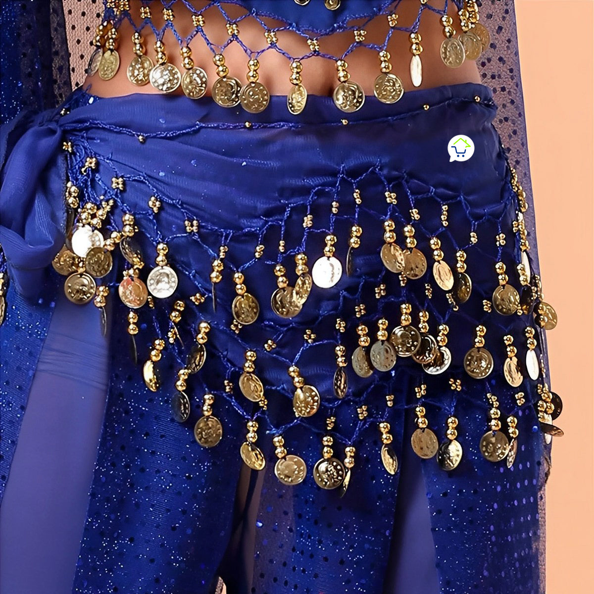 Caderín cinturón de danza árabe