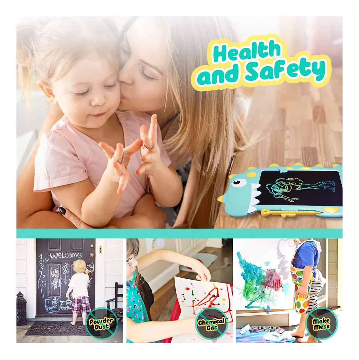 Tablero de escritura LCD Dinosaurio