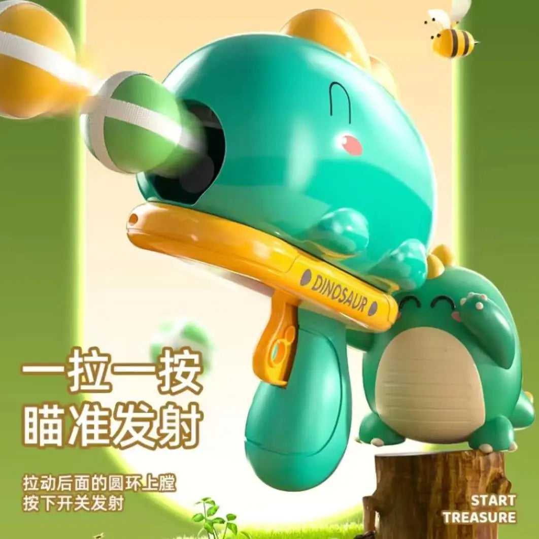 Juego tiro al blanco de dinosaurio