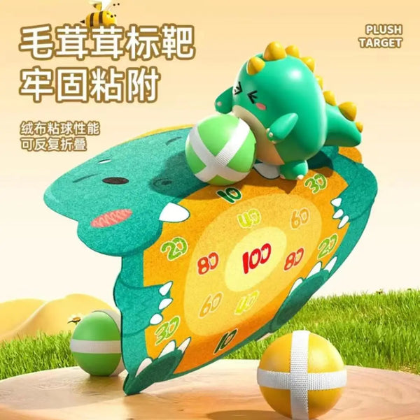 Juego tiro al blanco de dinosaurio