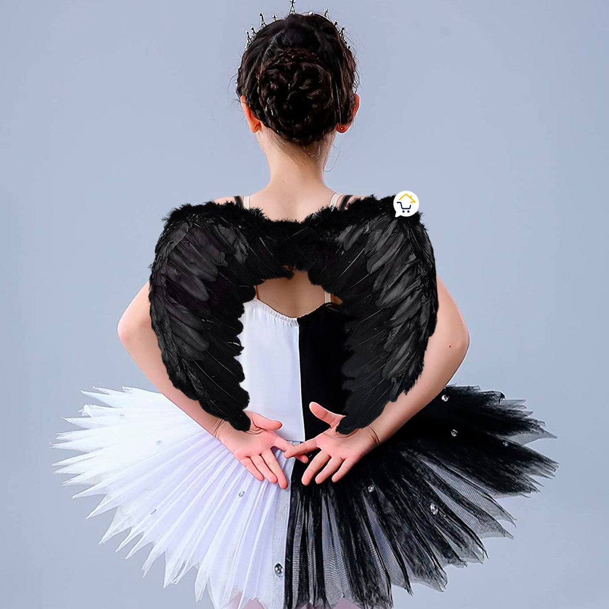 Alas Angel Negras Pequeñas