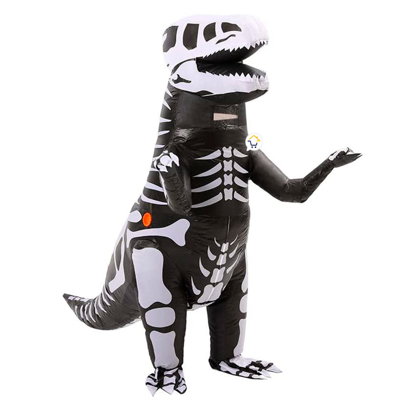ADULTO - Disfraz Inflable Dinosaurio Esqueleto