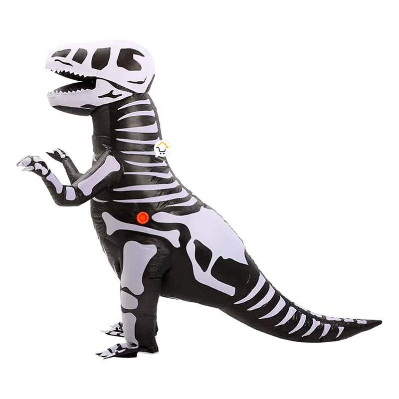 ADULTO - Disfraz Inflable Dinosaurio Esqueleto