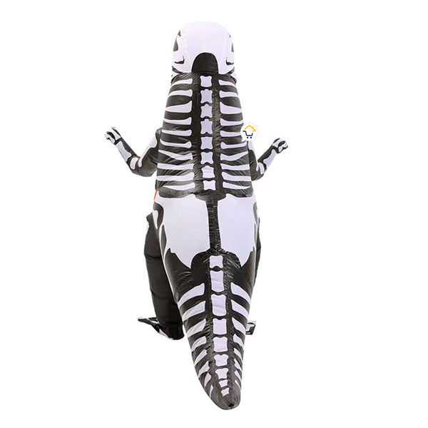 ADULTO - Disfraz Inflable Dinosaurio Esqueleto
