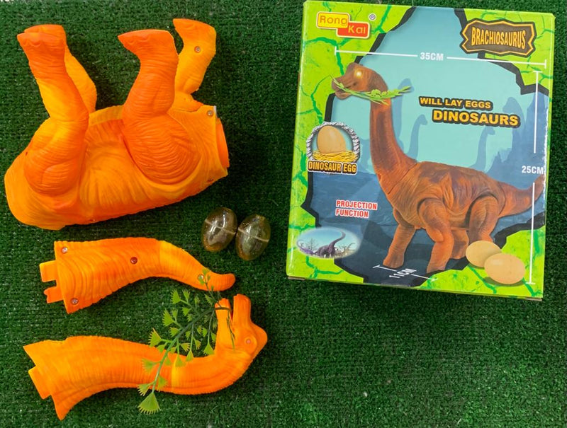 Dinosaurio pone huevos con movimiento y luz