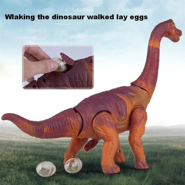 Dinosaurio pone huevos con movimiento y luz