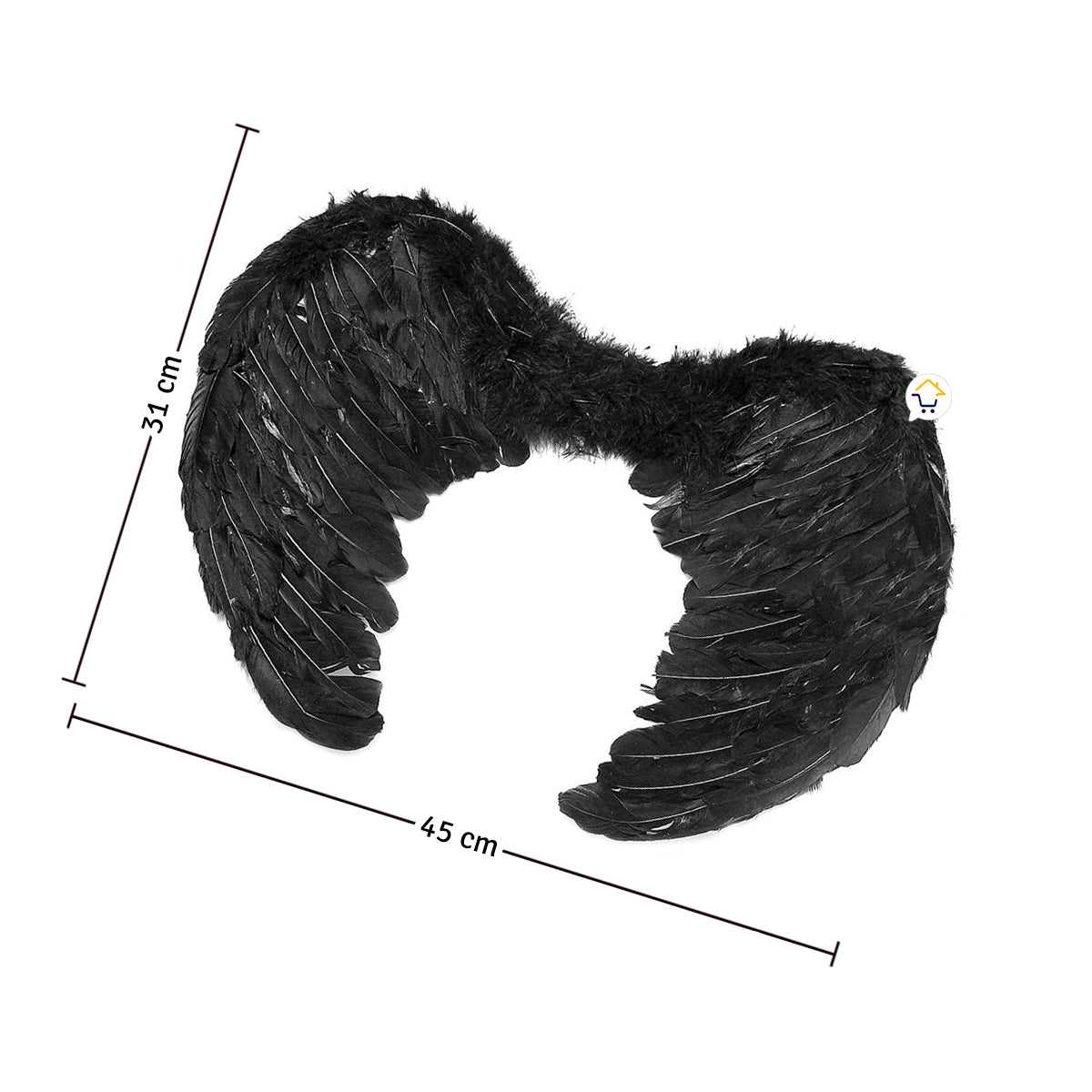 Alas Angel Negras Pequeñas