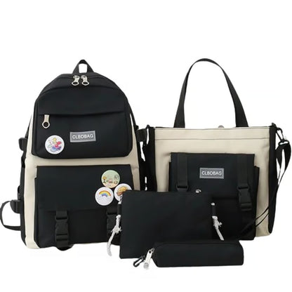 Mochila Escolar 4 en 1 con Accesorios