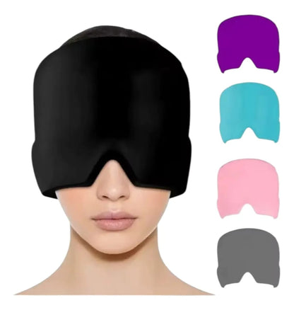 Gorro de gel para alivio de migraña