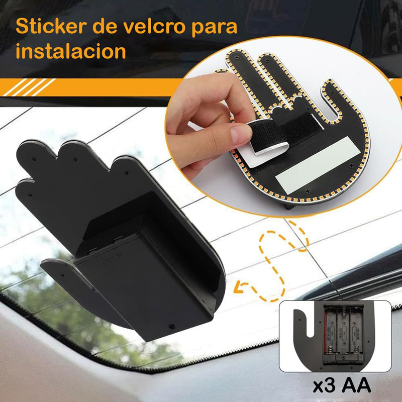 Letrero Luz Led Gestos Mano