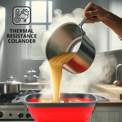 Set de 2 Coladores Plegables de Silicona