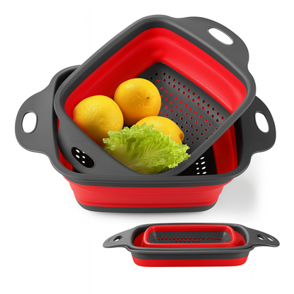 Set de 2 Coladores Plegables de Silicona