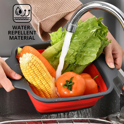 Set de 2 Coladores Plegables de Silicona