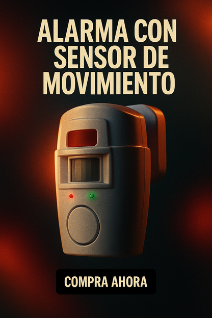 ALARMA CON SENSOR DE MOVIMIENTO