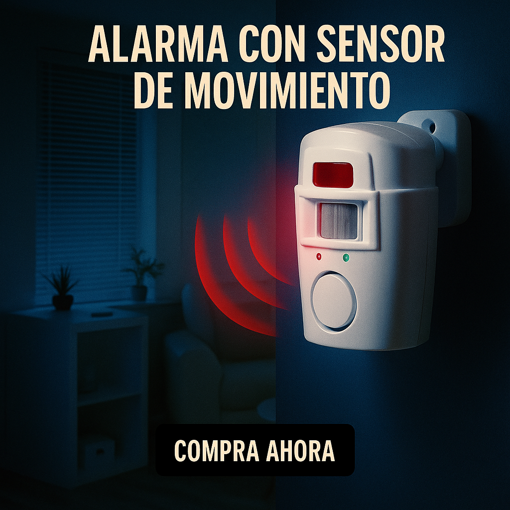 ALARMA CON SENSOR DE MOVIMIENTO