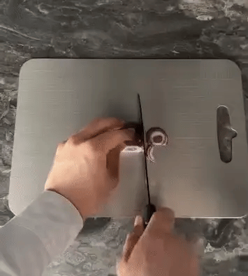 Tabla de corte en acero inoxidable grado alimenticio