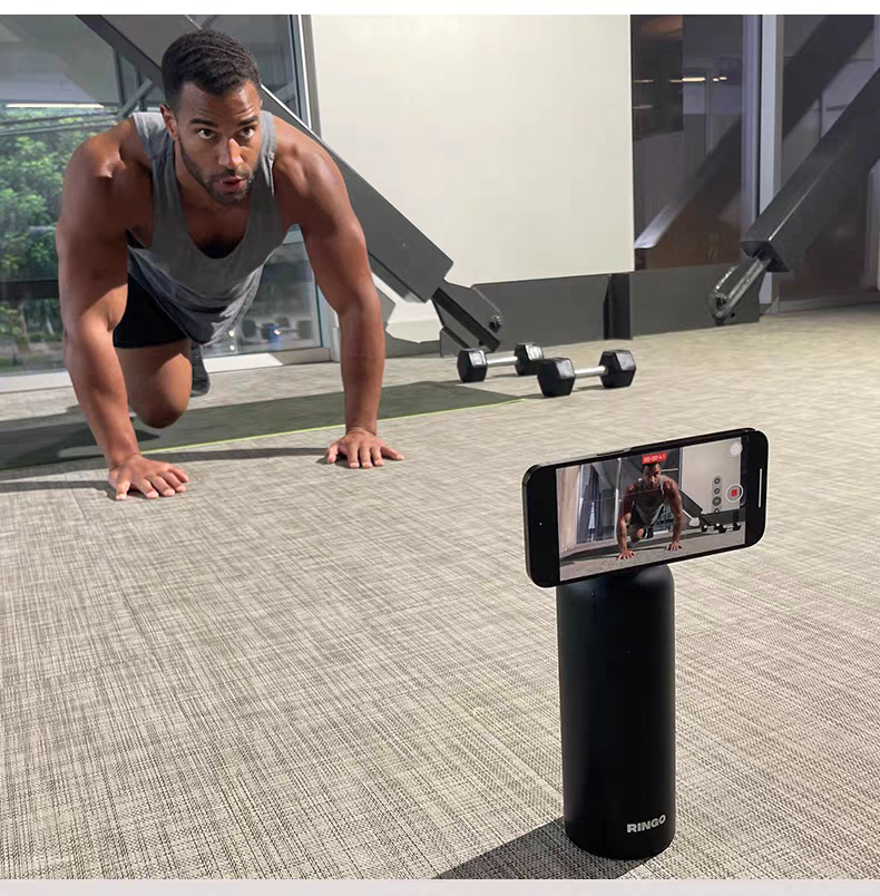 Botella térmica con soporte magnético para celular MagSafe