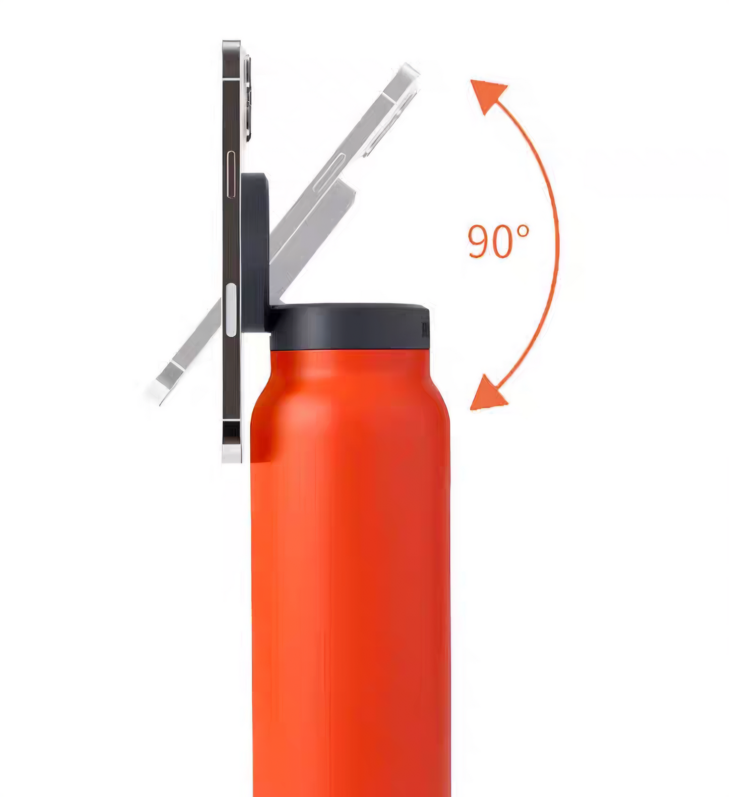 Botella térmica con soporte magnético para celular MagSafe
