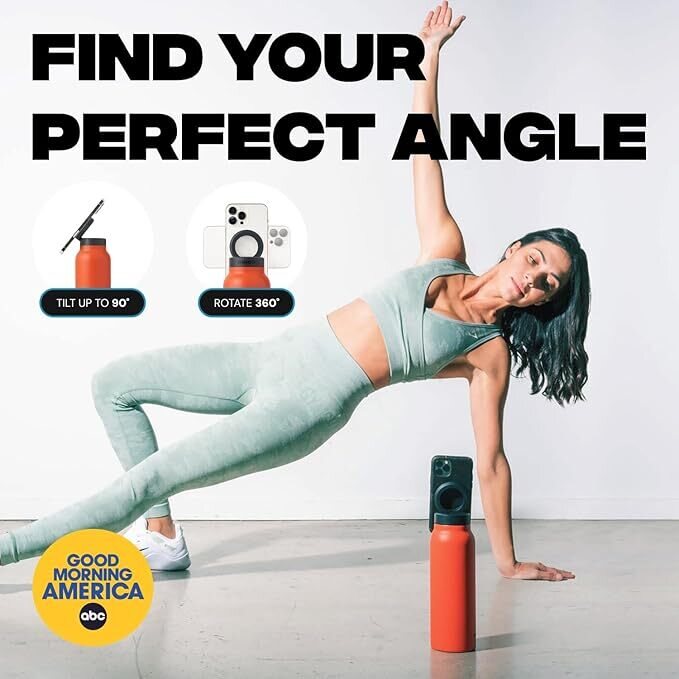 Botella térmica con soporte magnético para celular MagSafe